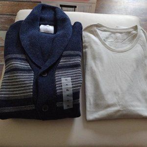 OLD NAVY Men's Cardigan w/OLD NAVY Tee!!